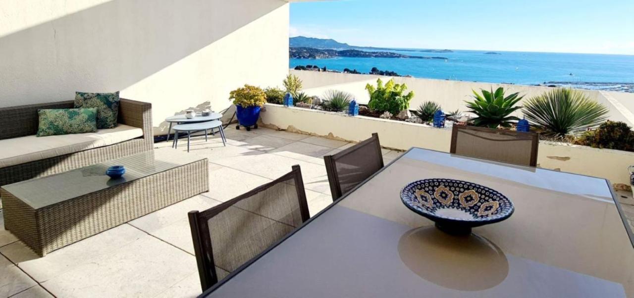 Vue Mer Panoramique - Grande Terrasse Et Piscine Bandol Exterior photo